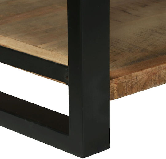 vidaXL Wooden Storage Box with Lid Black 80x35x45cm 1pcs