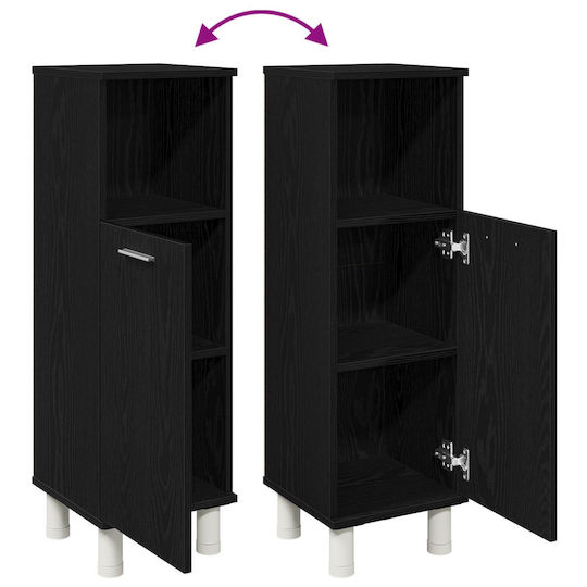 vidaXL Cabinet de baie L30xA30xÎ95cm Stejar
