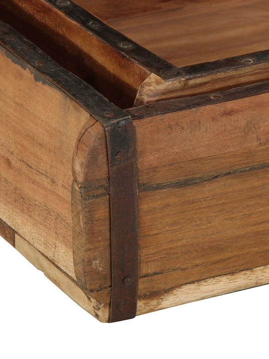 vidaXL Wooden Book Decorative Boxes Set 2pcs