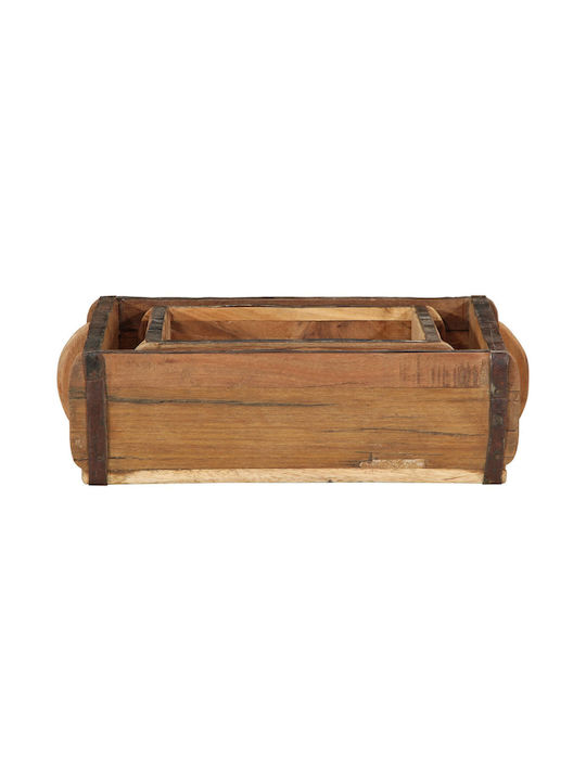 vidaXL Wooden Book Decorative Boxes Set 2pcs