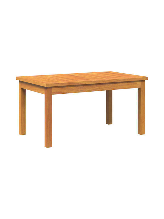 Sitting Room Table for Small Outdoor Spaces Made of Acacia 75x40x38cm