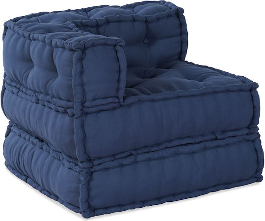 Bean Bag Chair Poof Indigo 70x70x54cm