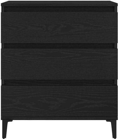 Comoda pentru Dormitor Μαύρο Δρυός 60x35x70buc