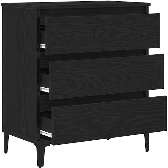 Comoda pentru Dormitor Μαύρο Δρυός 60x35x70buc
