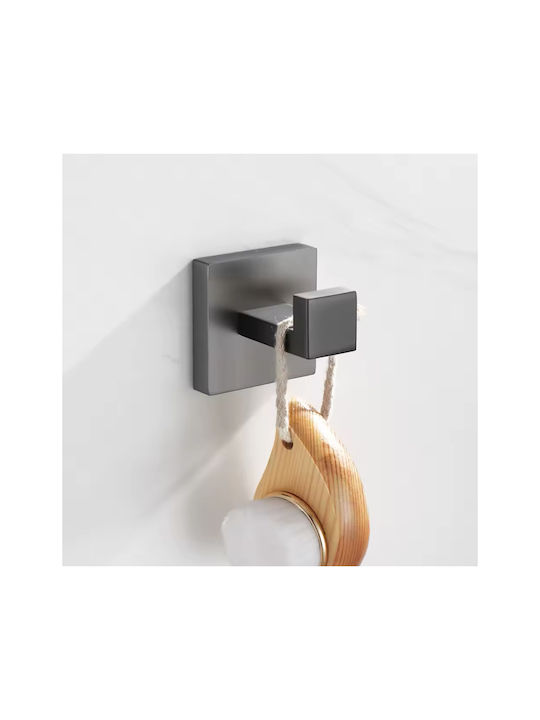 Naron Schiene Badezimmer Einzel Wandmontage Schrauben ​57x57cm Inox Gray