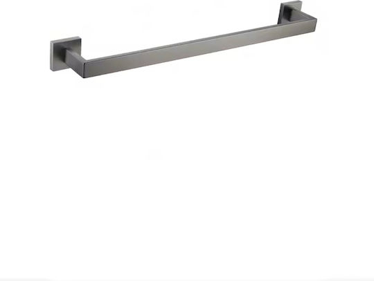 Naron Single Wall-Mounted Bathroom Rail ​57x57cm Inox Gray