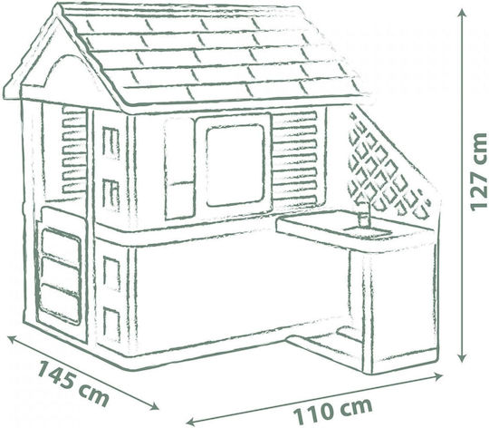 Smoby Plastic Kids Playhouse 145x110x127cm