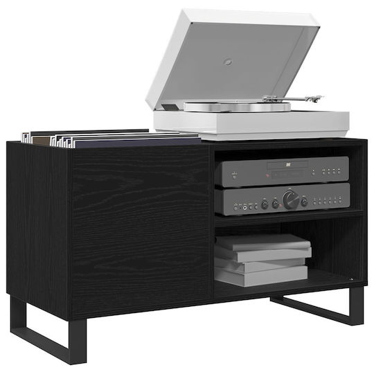 vidaXL Hi-Fi Furniture Black 38x84.5x48cm