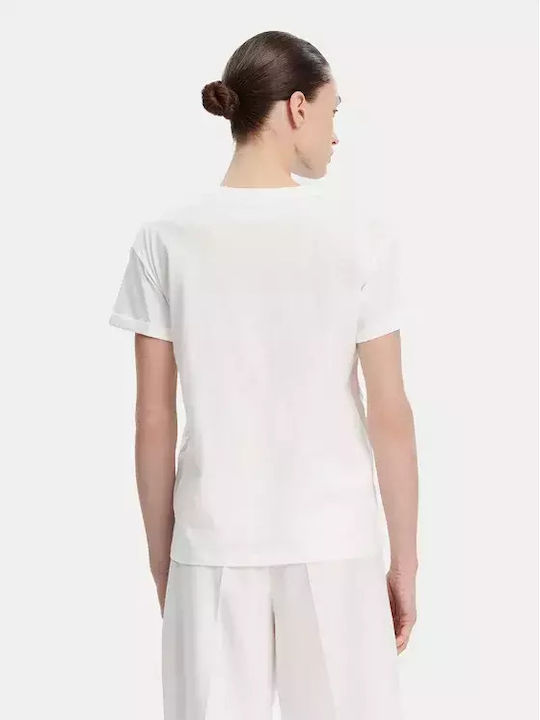 Women's Blouse Short Sleeve White
