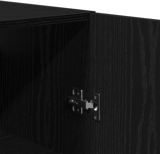 Office Storage Cabinet Wooden Oak 69.5x34x180cm