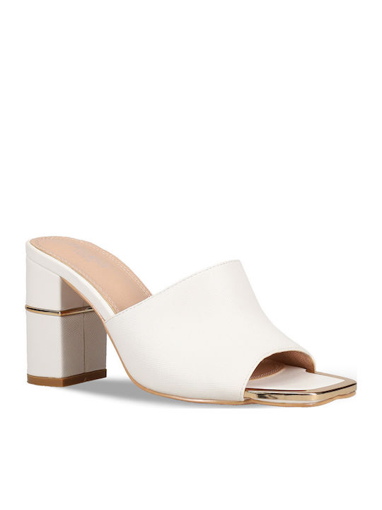Mules with High Heel in Black Color