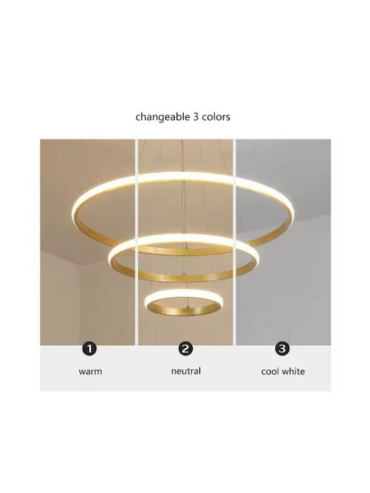 Home Lighting Lustră Auriu LED cu Bianco reglabil Lumină 60x40x20cm.