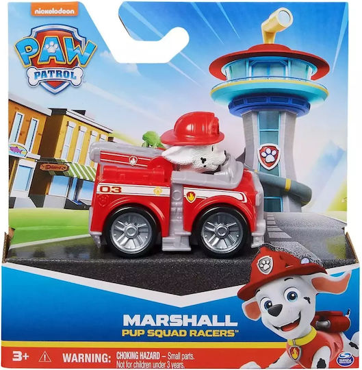 Spin Master Paw Patrol Pup Squad Racers Vehicul Figurina Marshall Mașinuță