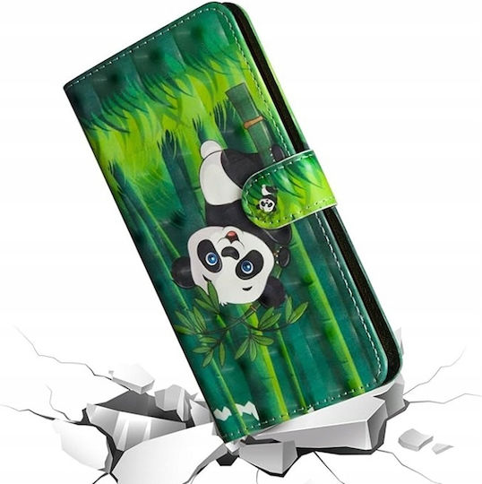 Защитен калъф тип флип Samsung Galaxy S21 Plus Зелен Панда