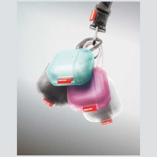 Skinarma Mecha Ce Θήκη Σιλικόνης με Γάντζο Smoke για Apple AirPods 4
