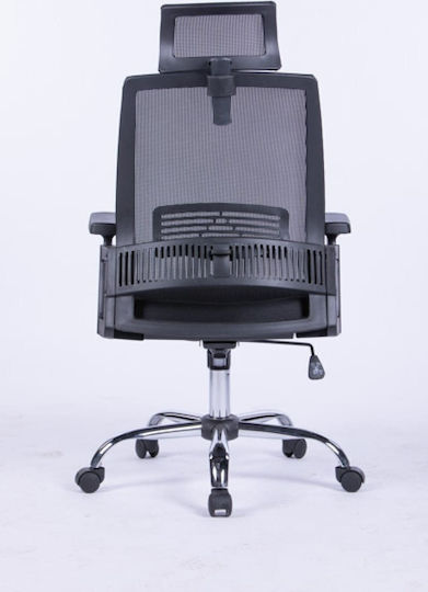 Office Products Mykonos Office Chair with Adjustable Arms Black