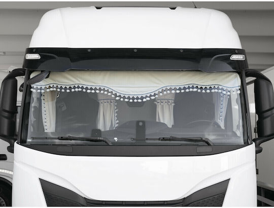 Lampa Κουρτινες Νταλικας Luxury Pro Cabin Κρεμ Μπλε Σετ Lampa 8 Τεμ L9604.2