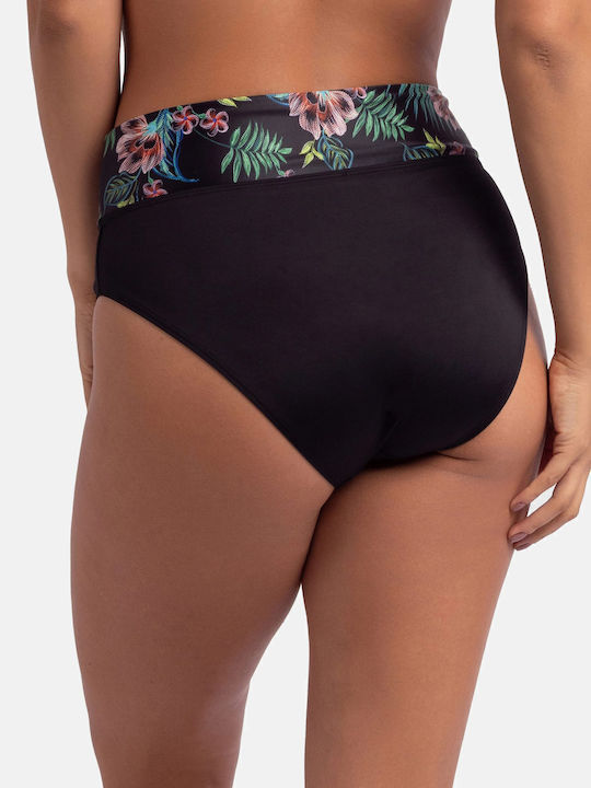 Bikini Slip Hohe Taille Black