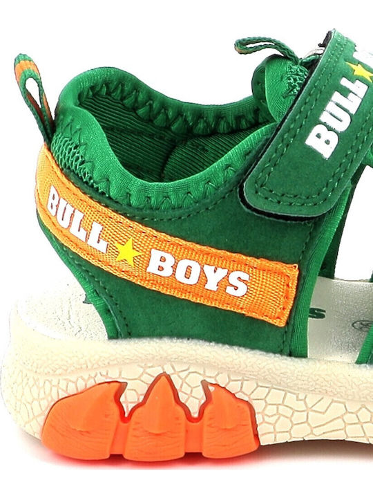 Shoe Sandals T-rex with Velcro & Lights Green