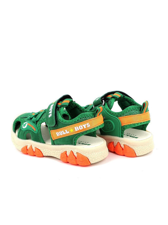Shoe Sandals T-rex with Velcro & Lights Green