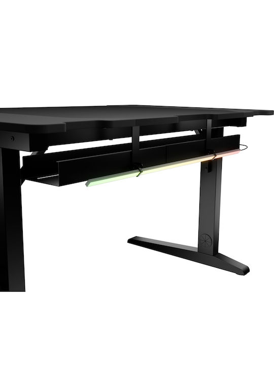 Γραφείο Gaming Holm Modular Ξύλινο Black 120x75x70εκ.