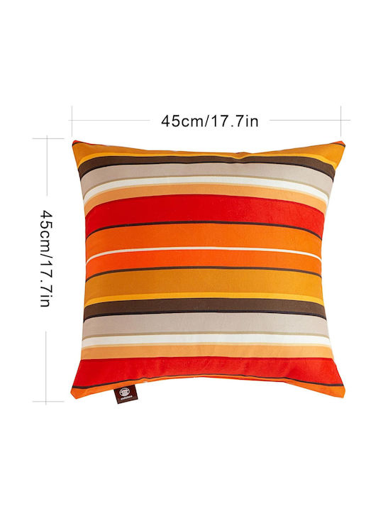 Sofa-Kissen Makimoo Bunte Streifen 2er Set 45x45cm