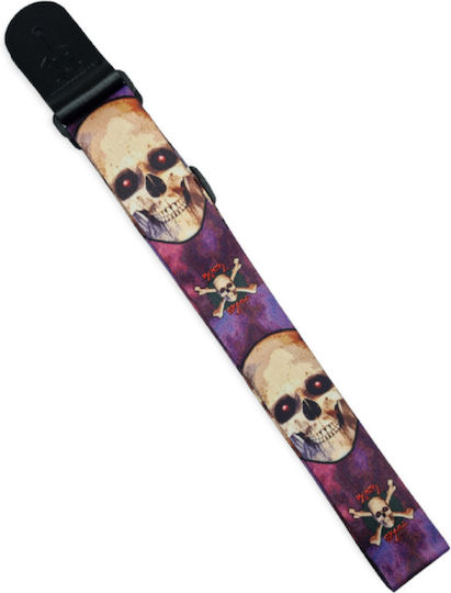 Sx Gsp2sk Lighting Skull Guitar Strap