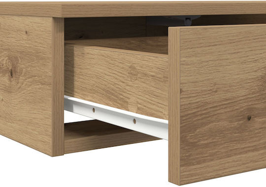 vidaXL Wooden Bed Drawer Beige 75x36.5x16.5cm