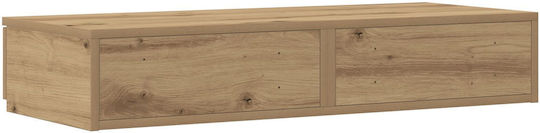 vidaXL Wooden Bed Drawer Beige 75x36.5x16.5cm