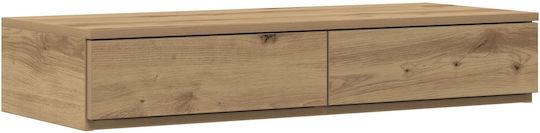 vidaXL Wooden Bed Drawer Beige 75x36.5x16.5cm