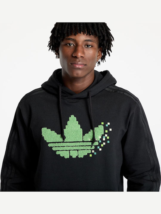 Φούτερ Adidas X Minecraft Graphic Hoodie Black Black