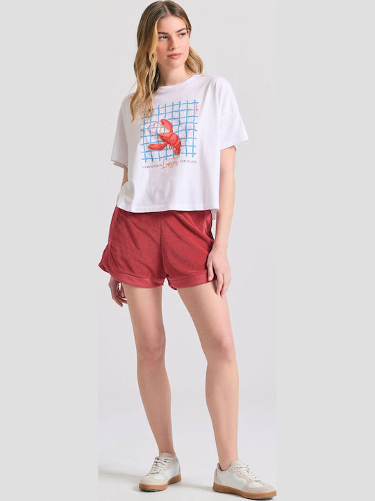 Γυναικείο Πετσετέ Σορτς Earth Red