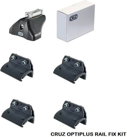 Auto Gs Roof Bar Legs Cruz Optiplus Rail Fix 936-637 Audi E-tron Sportback 2023+ Integrated Railing Set of 4 Pieces 51168