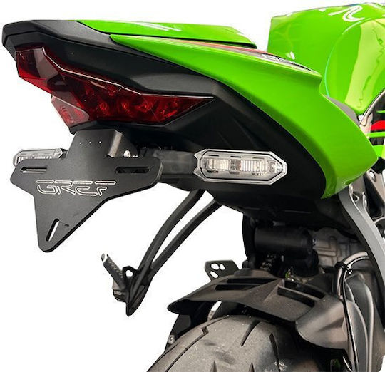 Αναδιπλούμενη Βάση Πινακίδας Kawasaki Ninja Zx-6r 2019-2025 (με Κουμπί)