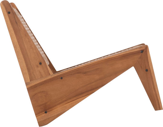 Lukilla Πολυθρόνα Μπεζ 55.5x74x65cm