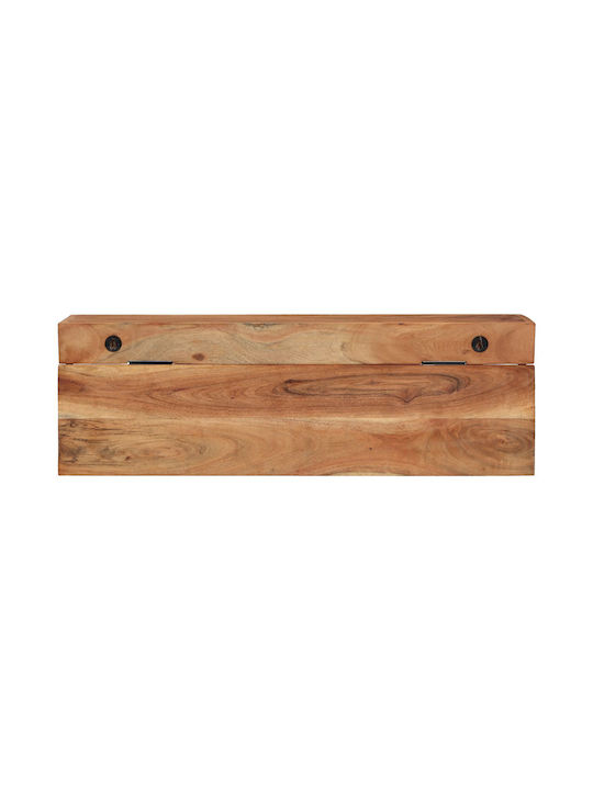 vidaXL Wooden Wall Hanger Brown 73x19x23cm 1pc