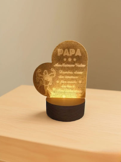 Διακοσμητικό Φωτιστικό LED Θερμό Λευκό Καρδιά 11x19εκ.