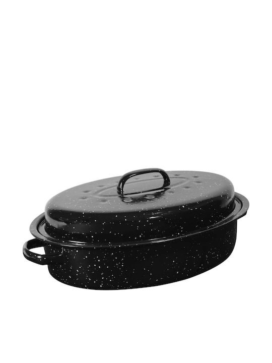 Γαστρα Enamel Εμαγιε 40x27x15cm 4.8lt Σχαρα Γαστρα Enamel Εμαγιε 40x27x15cm 4.8lt Σχαρα