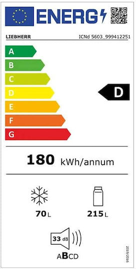 Liebherr 285лт NoFrost В195xШ57xД55см. Pure