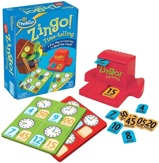 Επιτραπέζιο Παιχνίδι Zingo Time-Telling για 2+ Παίκτες 5+ Ετών (EN) Think Fun