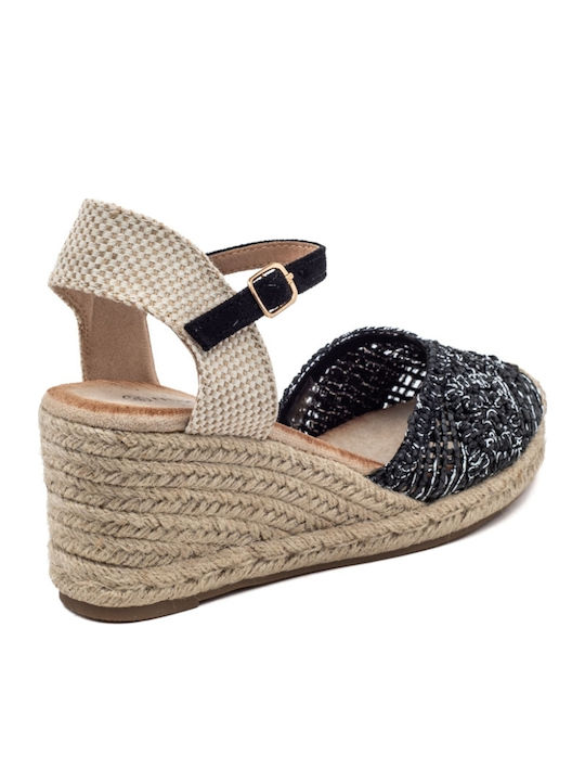 Women's Platform Espadrilles Black
