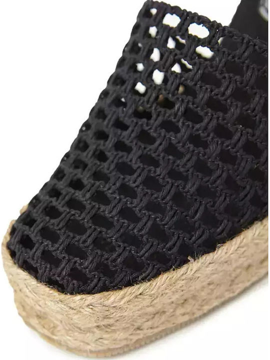 Women's Platform Espadrilles Black