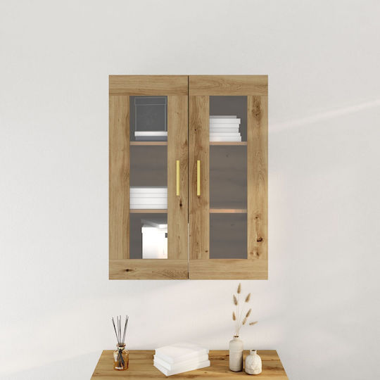 Κρεμαστή Βιτρίνα με Τζάμι 69.5x34x90cm