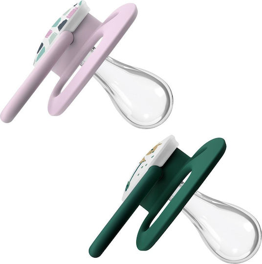 Dr. Brown's Advantage Pacifiers Silicone Purple-Green for 6-18 months 2pcs