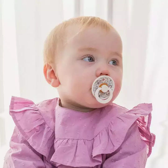 Bibs X Liberty Pacifiers Rubber Chamomile Lawn/Baby Blue for 6+ months 2pcs