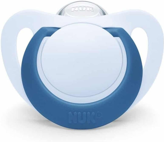 Nuk Star Pacifier Rubber with Case Light Blue / Blue for 6-18 months