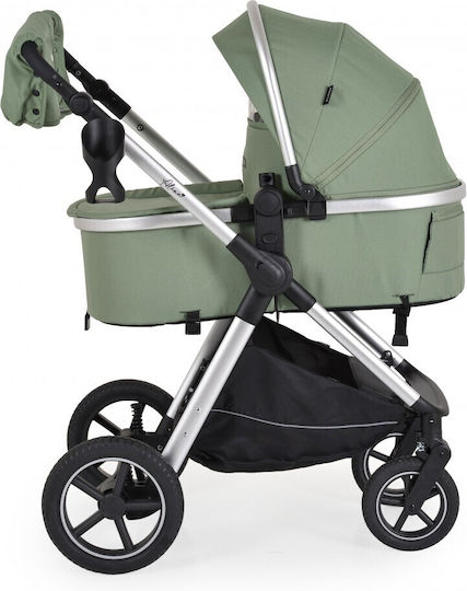 Cangaroo Alina Verstellbar 2 in 1 Baby Kinderwagen Geeignet für Neugeborene Dark Green