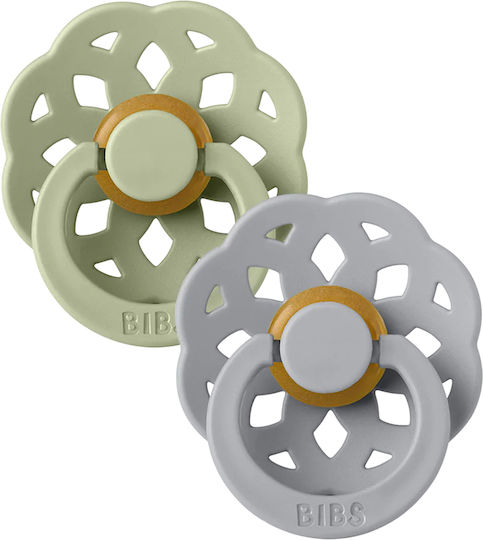 Bibs Boheme Pacifiers Rubber Sage for 0+ months 2pcs