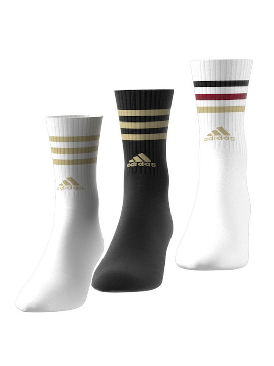 adidas Sportsocken White / Black 3 Paare