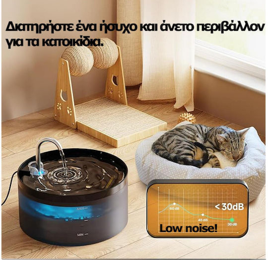 Pet Interest Automatic Plastic Waterer / Fountain for Dog & Cat 3.2lt in Pink Color